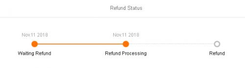 Aliexpressの返金状況でRefund Processingのままでも返金が完了していることがある